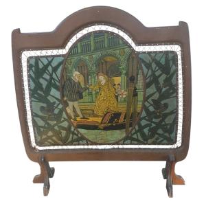 Fire Screen Art Nouveau Fireplace Screen Polychrome Decors