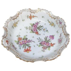 Hand-painted Porcelain Cup Decorated With Flowers