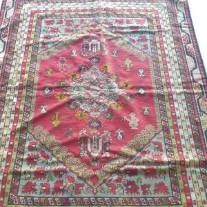 Napoleon III Table Tapestry 168 Cm X 138 Cm Rabat Morocco