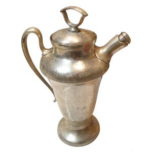 Hammered Silver-plated English Metal Shaker, 20th Century 