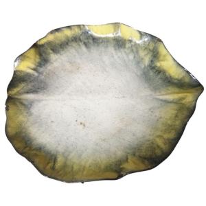 Paul Chambost Ceramic Cabbage Leaf Trinket Tray Circa 1960