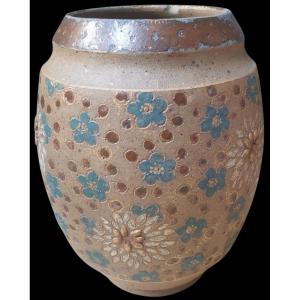 Ernest Chaplet & Haviland Cie Stoneware Vase