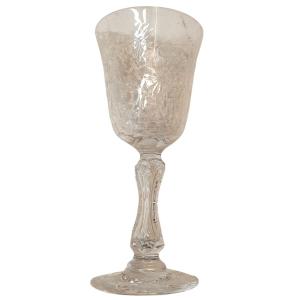4 Saint Louis Crystal Champagne Flutes, Virginia Model 