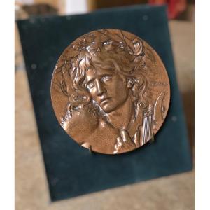 Marie Alexandre Lucien Coudray Medal In Gilded Bronze