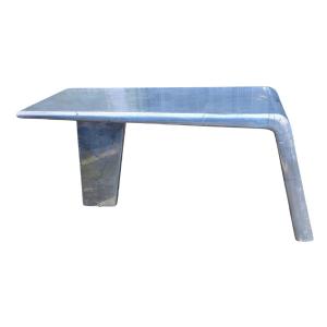 Aviator Desk In Aluminum, Circa 20th Century 