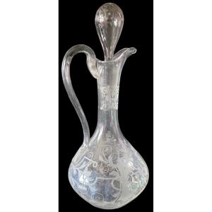 Vienna Lobmeyr Crystal Treble Carafe Cut To The 19th Wheel