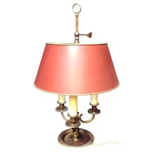 Empire Three-light Hot-water Bottle Lamp Bronze Patina Medal Sheet Metal Shade