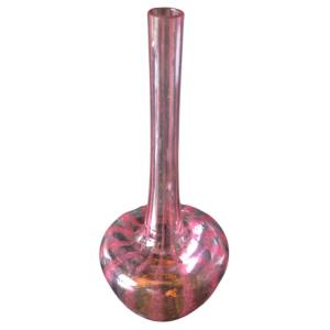 Berluze-type Vase By Charles Schneider French Signature Glass Berlingot