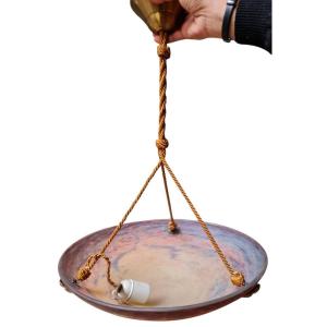 Muller Frères Chandelier Diameter 40 Cm Circa 1930