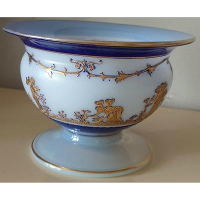 Saint Louis Cup On PiÉdouche In Opaline Crystal XIXth