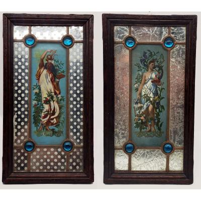 Alexis Joseph Mazerolle Pair Of Proget Gobelins Tapestry Project 1826/1889