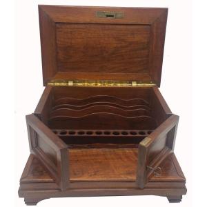 Nineteenth Cigar Cellar Box In Walnut