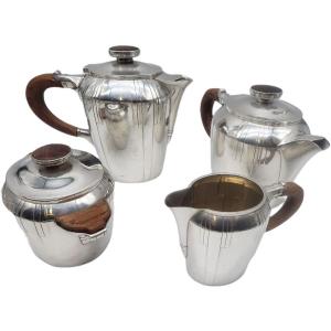 Victor Saglier Service Cafe The Epoque Art Déco Silver Metal