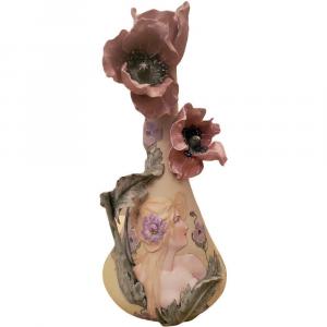 Amphora Austria In Polychrome Porcelain Decor Byzantine Mucha