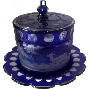 Bezel And Its Sleeping Bohemian Crystal Cobalt Blue Baccarat