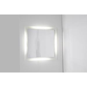 Vintage Square Glass Mirror, Italy 1970s.