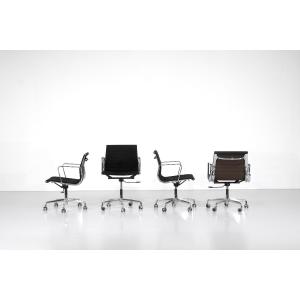 Set Of "ea 117" Armchairs By Charles Ray Eames For Icf Usa 1969.