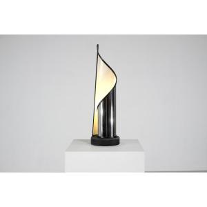 Steel Table Lamp By Stilnovo, Italy, 1970s.