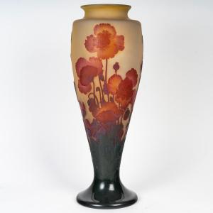émile Gallé (1846-1904) Pavots Vase