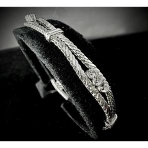 18-carat White Gold Bracelet Set With Brilliants