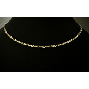 38 Centimeter Yellow Gold Curb Chain Necklace