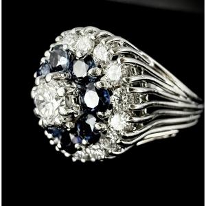 White Gold Ring Set With A Central Brilliant Of 0.40 Carat (vs-e/f)