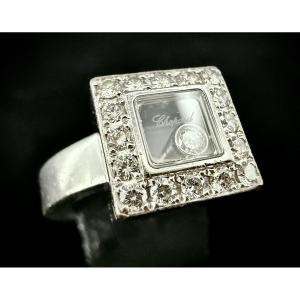 Chopard Happy Diamonds Collection Ring With A Floating Diamond