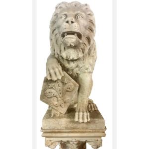 Sculpture, Marble Lion
