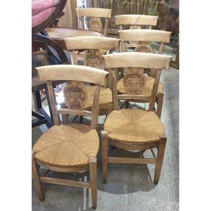 Set Of Six Restaurant Chairs