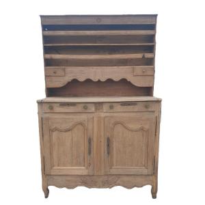Rustic China Cabinet In Natural Wood