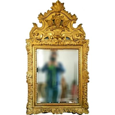 Louis XV Mirror In Golden Wood