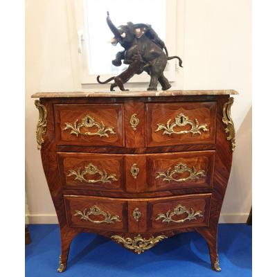 Louis XV Commode Stamped Pierre Roussel