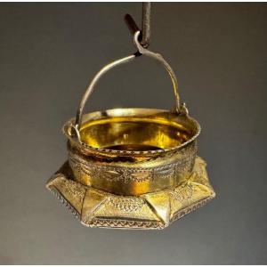 Russian Silver Tea Strainer 84 Zolotnik