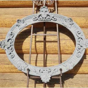 Oval Spelter Frame, 19th Century.