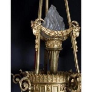 Louis XVI Style Bronze Chandelier