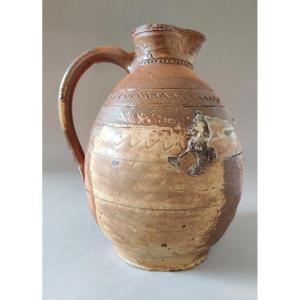 Cider Pitcher Grés Du Beauvaisis Early 19th