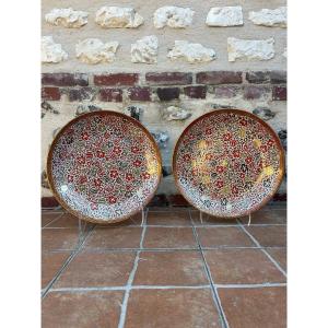 Pair Of Dishes Japan 19th 20th Century Kutani 