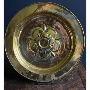 Rare Brass Offering Dish, Nuremberg, Circa 1500