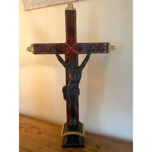 Christ In Bronze On Cross
