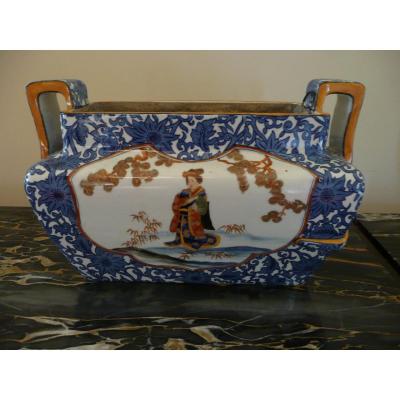 Jardinière Faience Gien Around 1900
