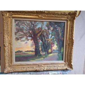 Landscape Painting By Berthomme Saint Andre