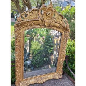 Regence Period Gilded Wood Mirror