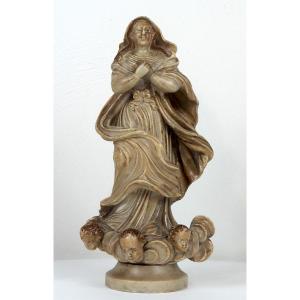 Virgin Of The Immaculate Conception, 18th-century Luso-brazilian Sculpture