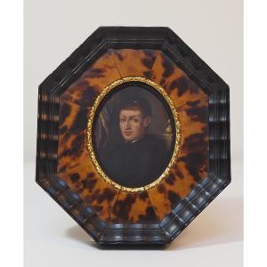 Miniature Portrait Of A Cleric, Anonymous, Circa 1700,  Possibly Thomas à Kempis