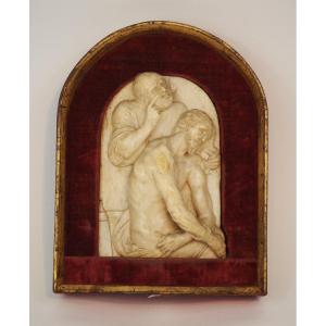 Ivory Relief Depicting The Mockery Of Christ, Probably Flanders, 17th Century