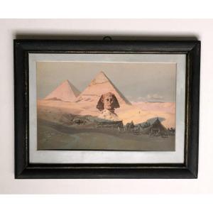 Carl Werner (1808-1894). "sphinx Of Giza". 1870. Lithograph.
