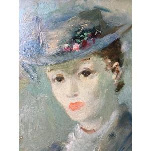 Martin Bolle (1912 - 1968) . "portrait Of Woman".