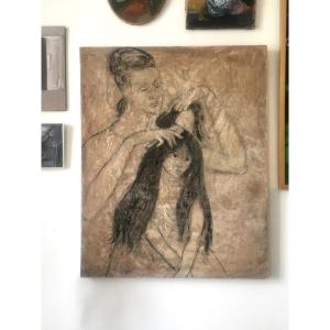 Francine Somers (1923-2022). " The Toilet". Around 1950.