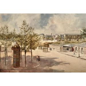 Louis Marie Homberg (1853-1926). "view Of Paris".