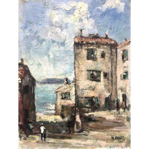 Géo Navez (1890-1975). " Saint Tropez". Expressionism. 1930s.